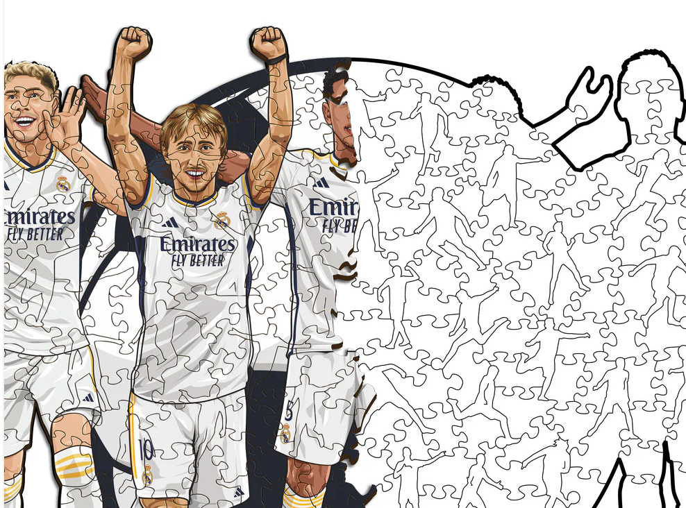 Real Madrid 5 Players | Wooden Puzzle
