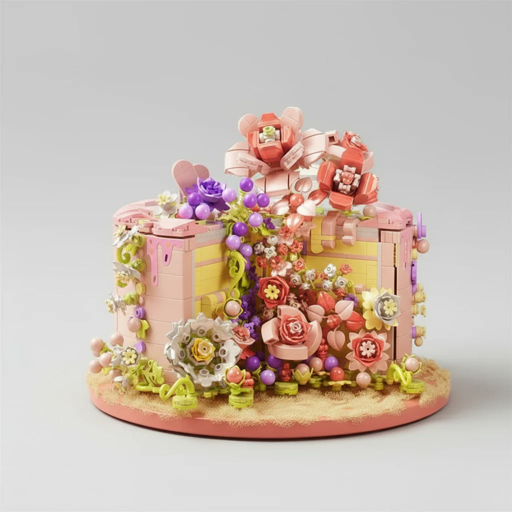 Rose cake | Building bricks