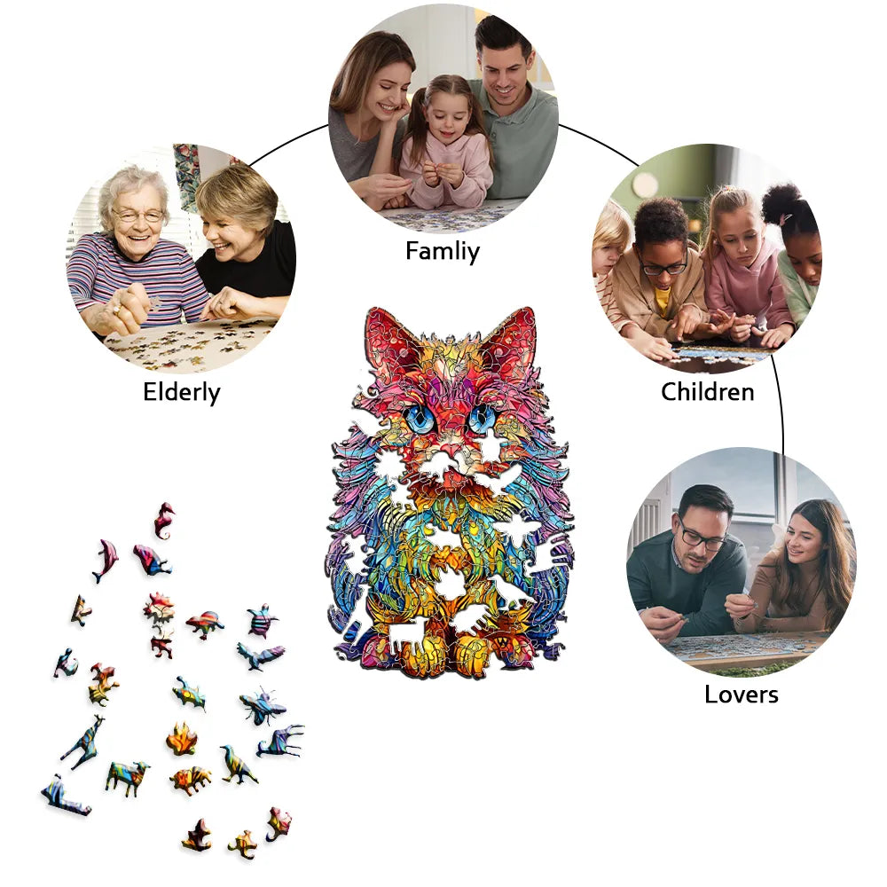 Persian Cat  | Wooden Puzzle
