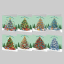 Christmas Tree Christmas Cards | 8 Pieces | Diamond Painting