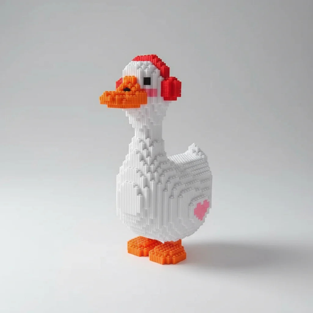 Goose with Headphones | Building Blocks