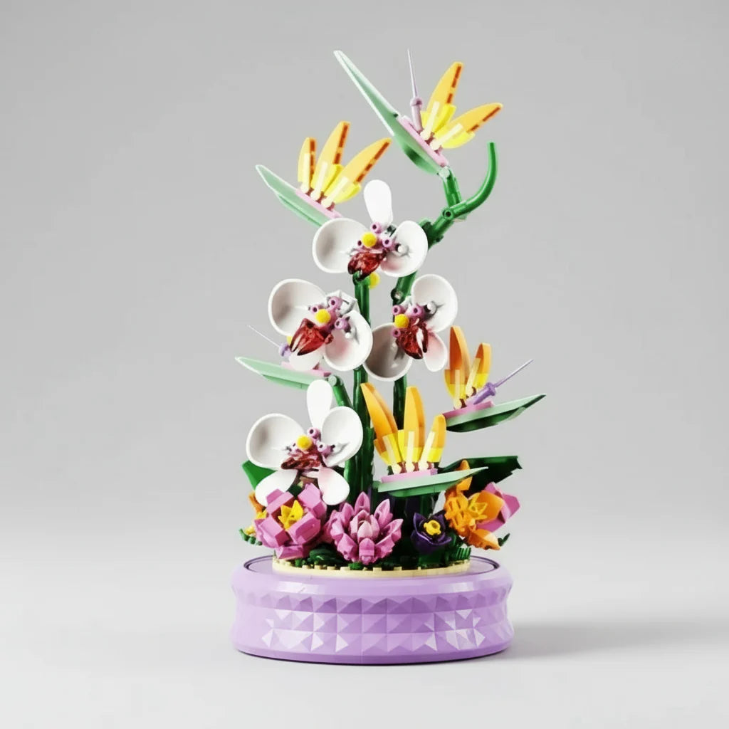 Flower music box | Building blocks
