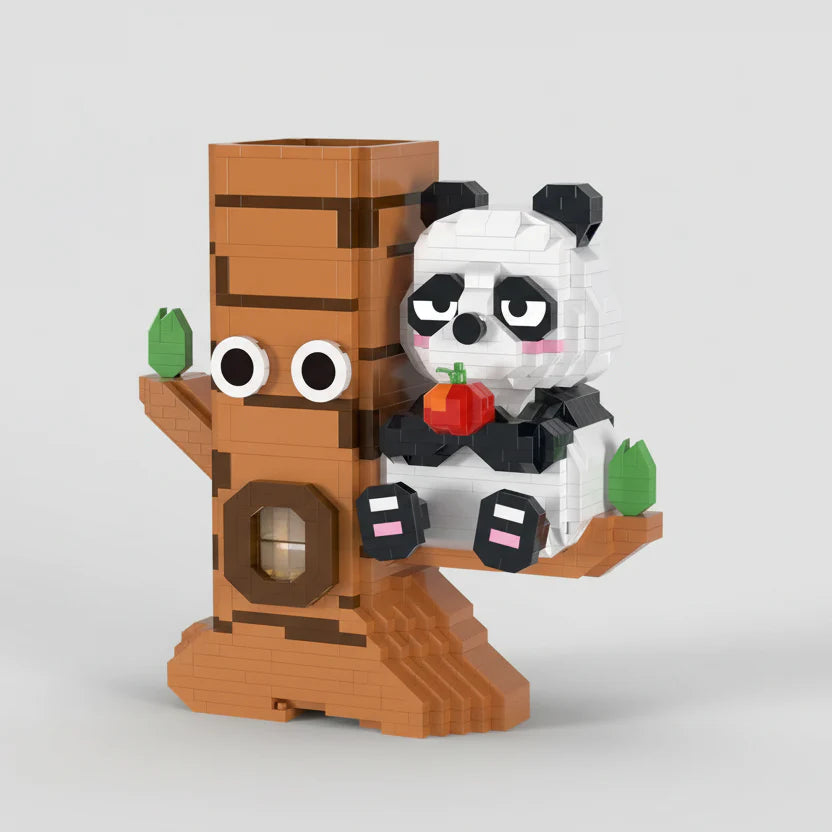 Panda in tree pen holder | Building bricks