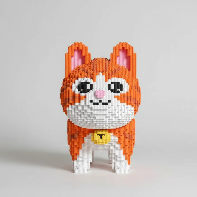Mega Orange Cat | Building Blocks