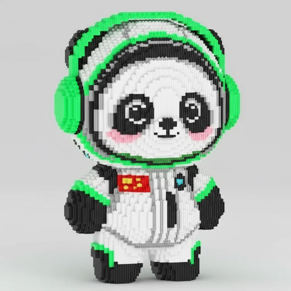 Mega Astronaut Panda | Building Blocks