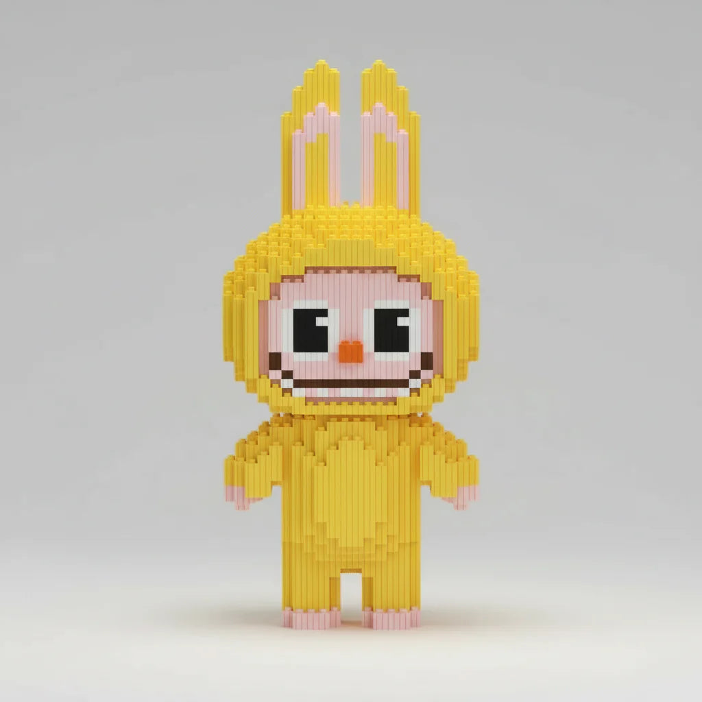 Yellow Labubu | Building Blocks