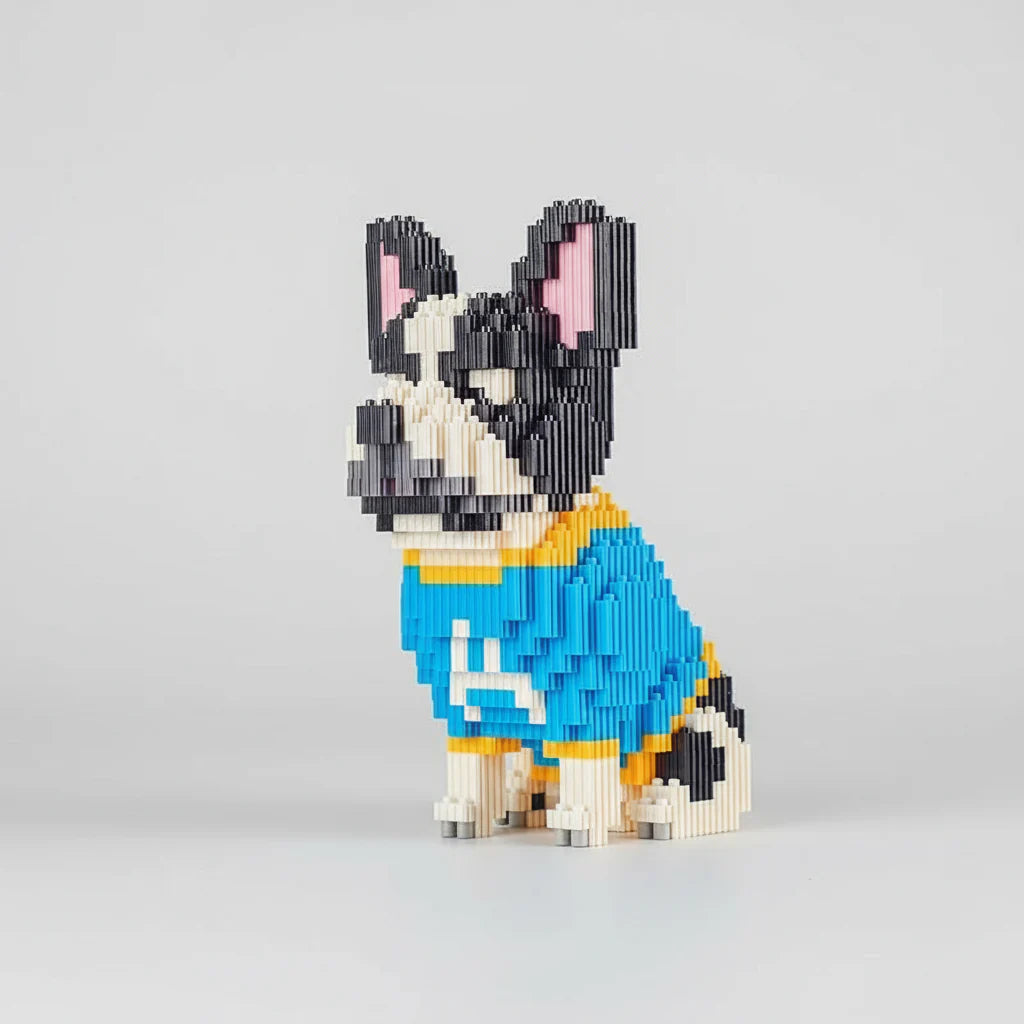 Bulldog with T-shirt | Building Blocks