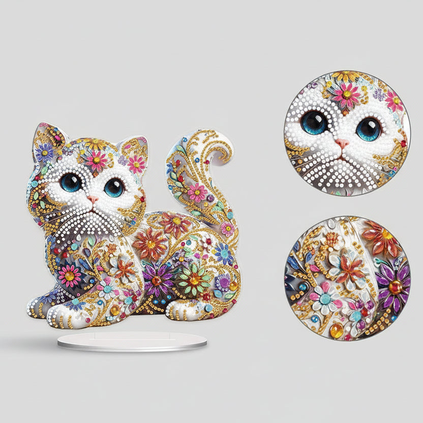 5D Cute cat | Diamond painting