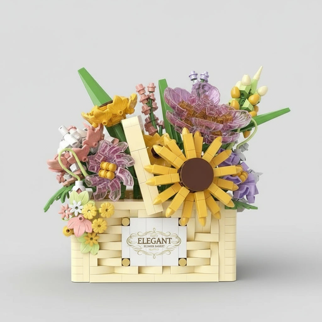 Creative flower basket | Building blocks