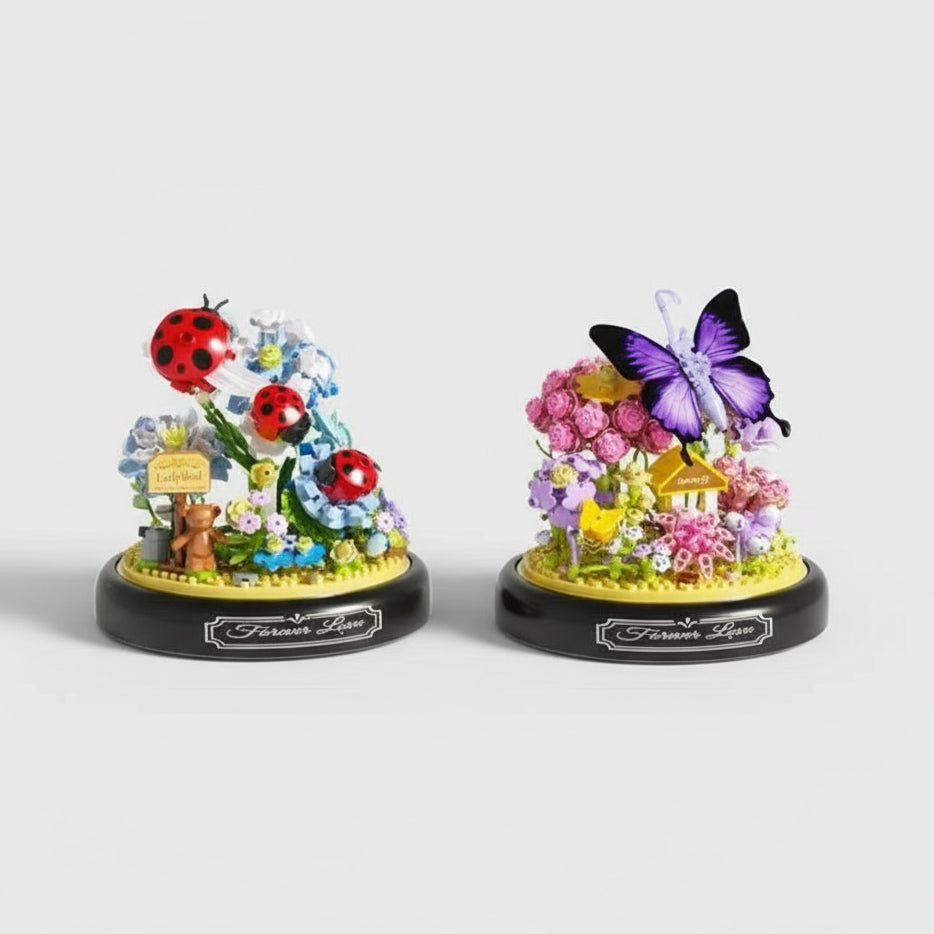 Purple butterfly garden | Building blocks