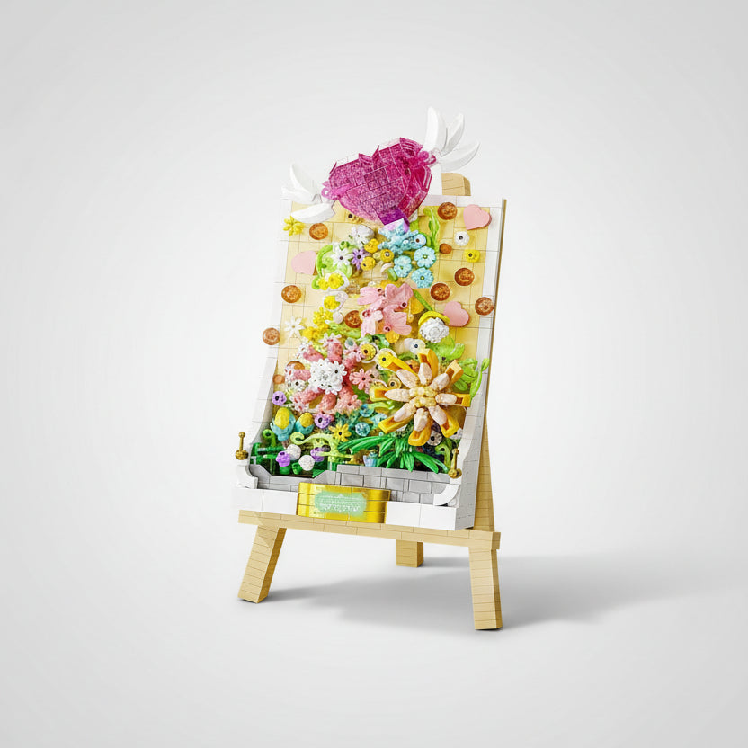 3D flower painting | Building blocks