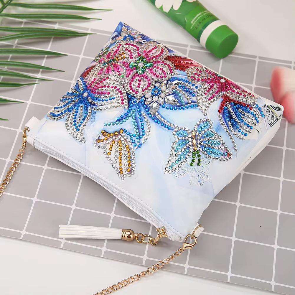 Handbag with flowers | Diamond painting