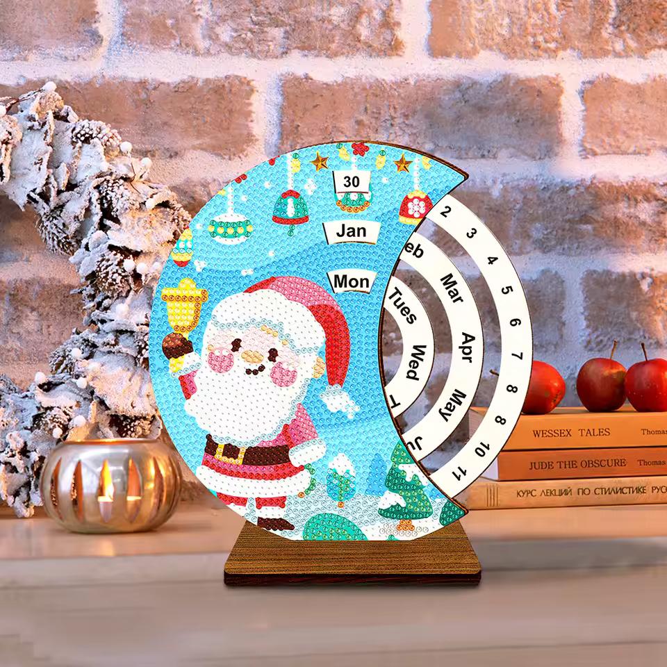 Santa Claus with bell | Calendar | Diamond painting