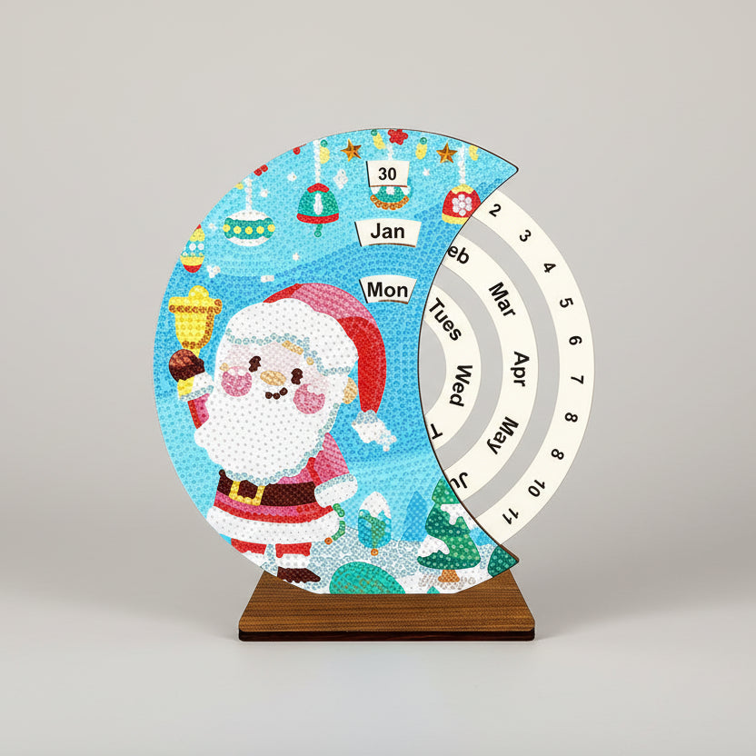 Santa Claus with bell | Calendar | Diamond painting