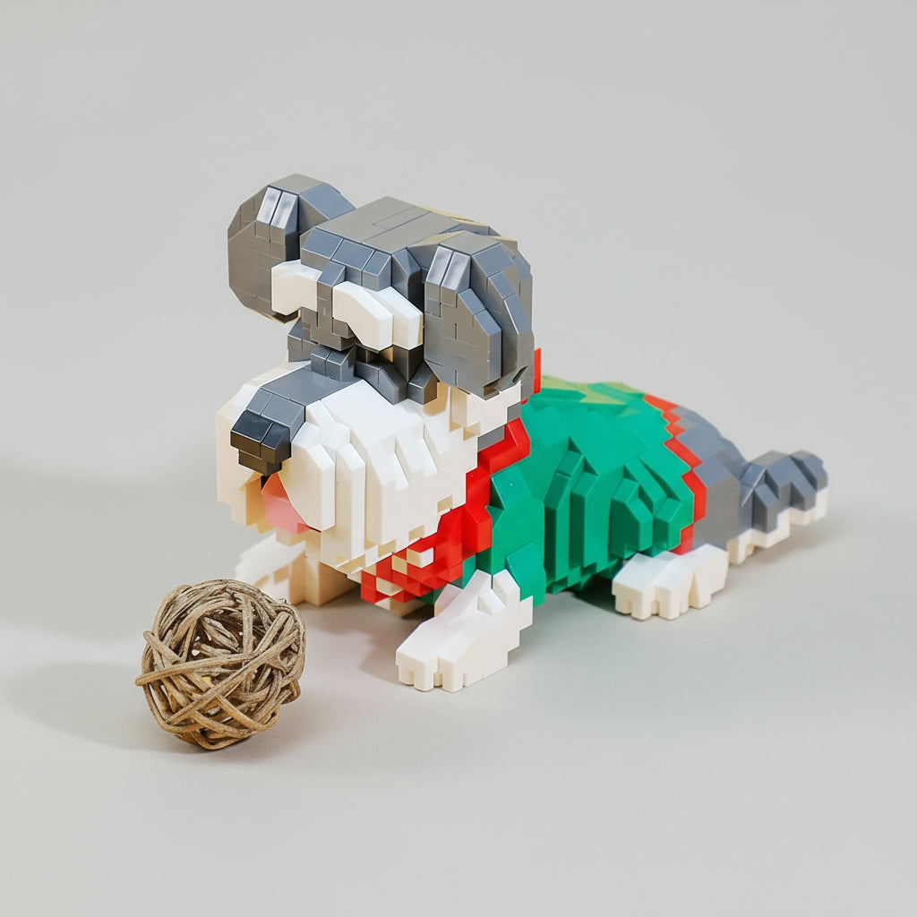 Cute Schnauzer | Building Blocks