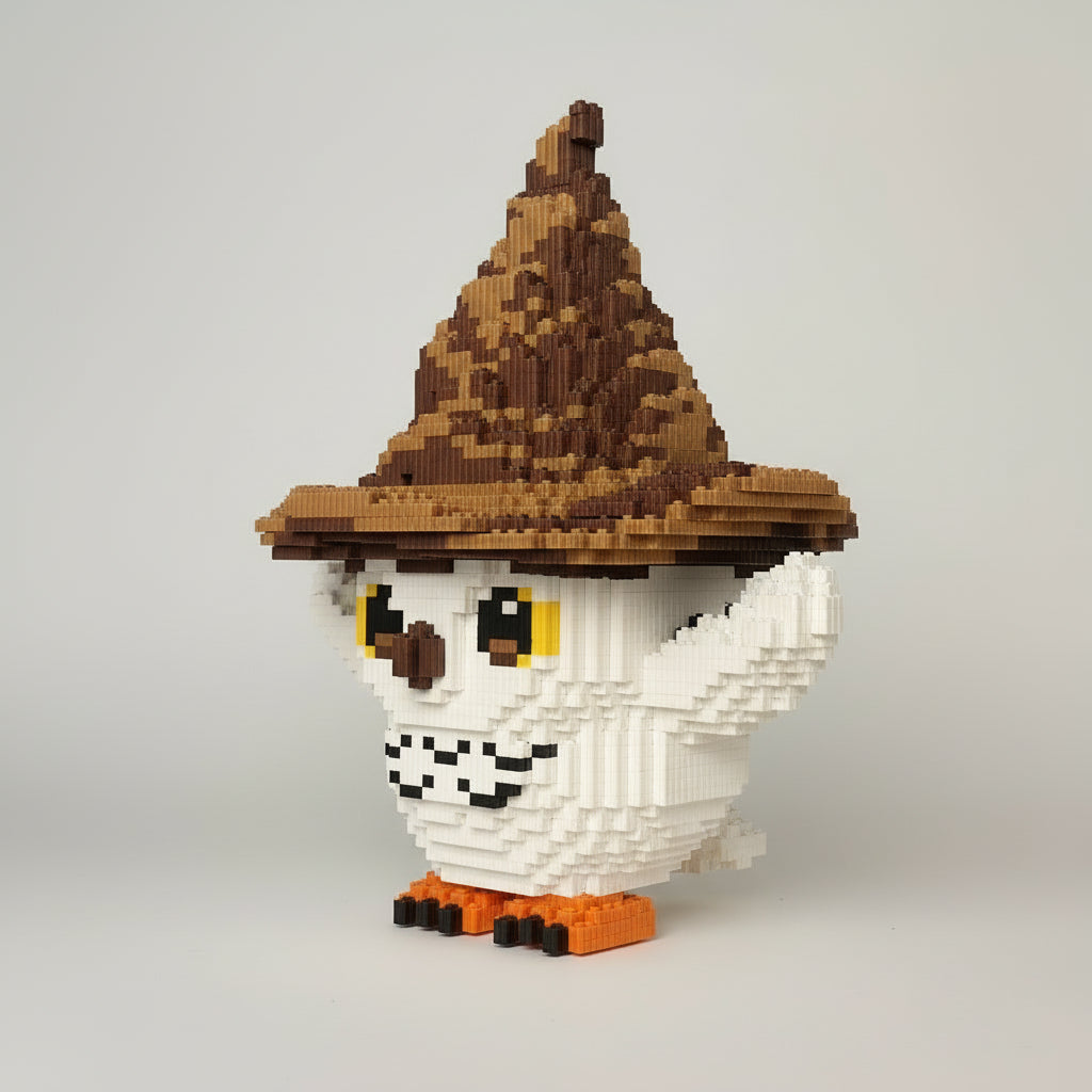 Owl with hat | Building bricks