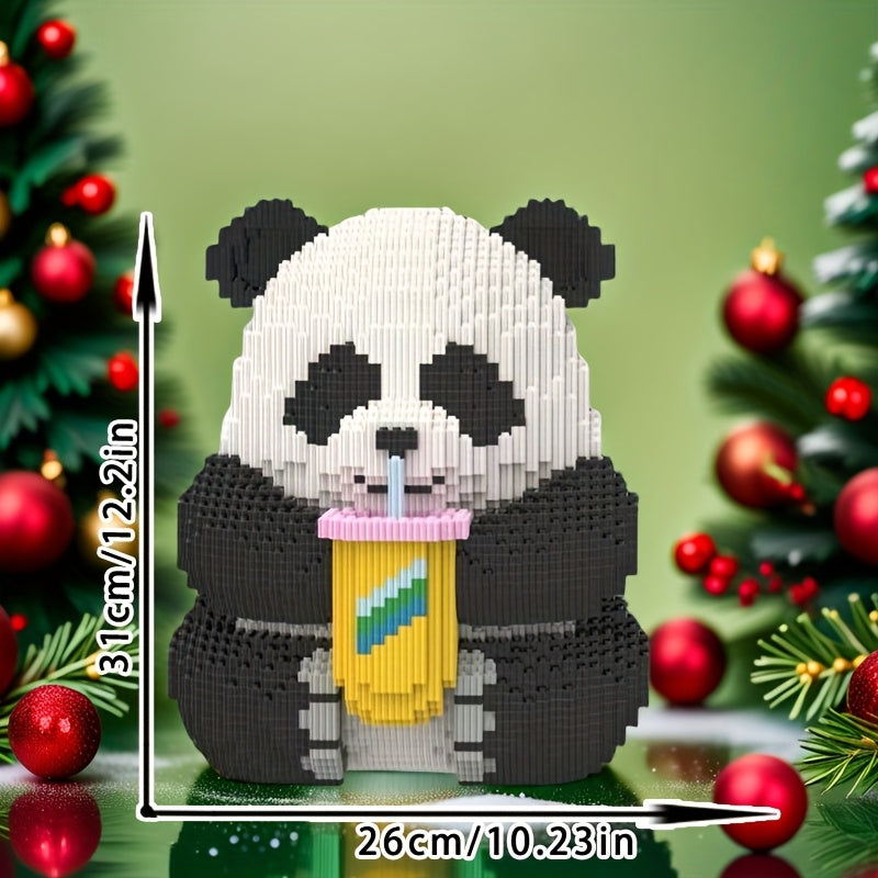 Panda with Milkshake | Building Blocks
