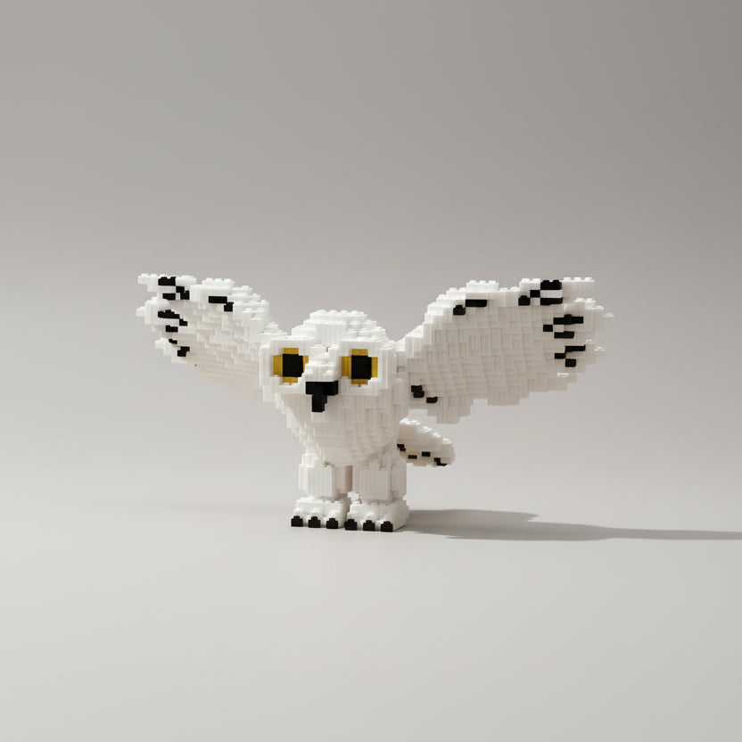 Flying White Owl | Building blocks