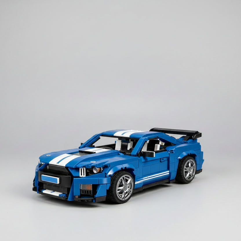 Cool blue sports car | Building blocks