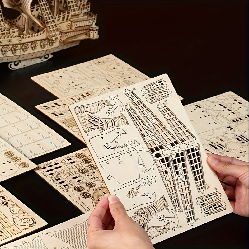 Large Ship | Wooden Construction Kit