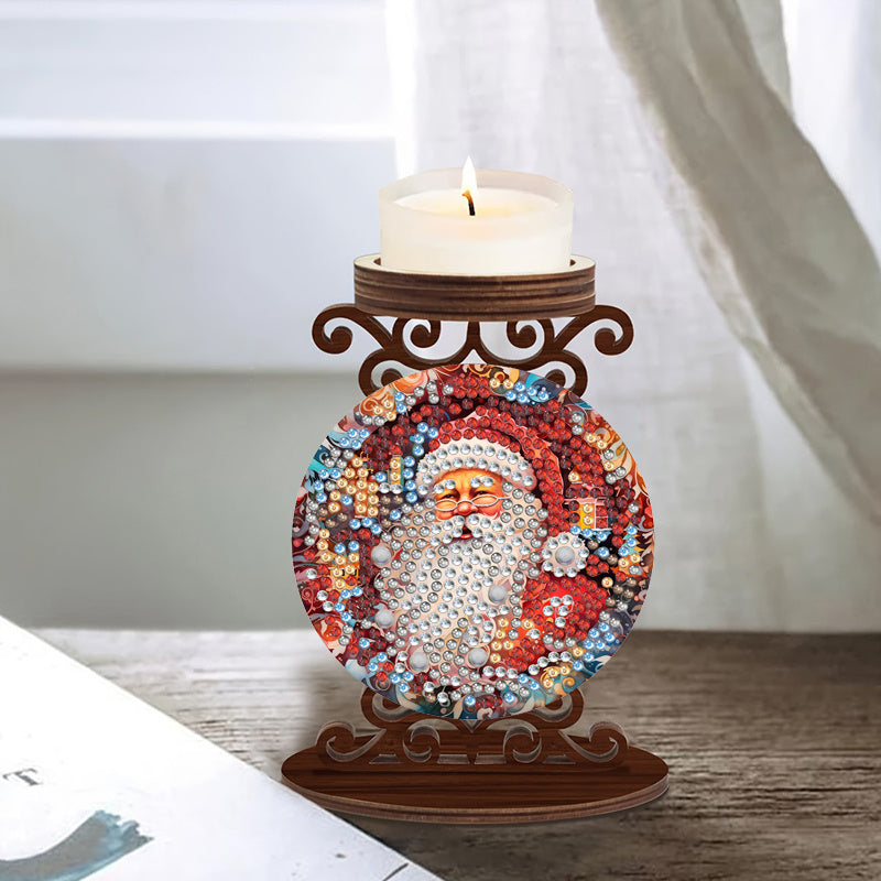 Santa Claus | candle holder | Diamond painting