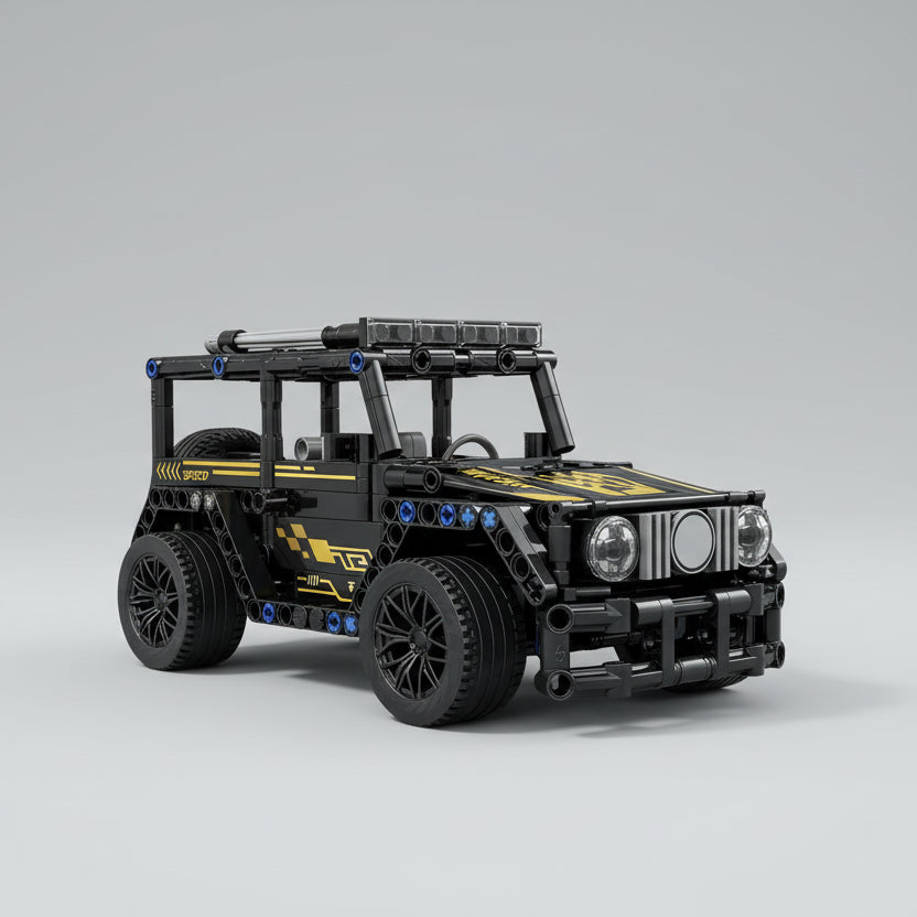 Black off-road car | Building blocks