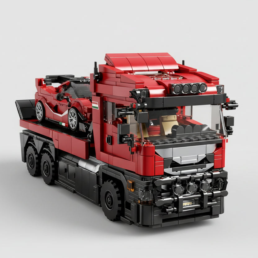 Trailer with supercar | Building blocks