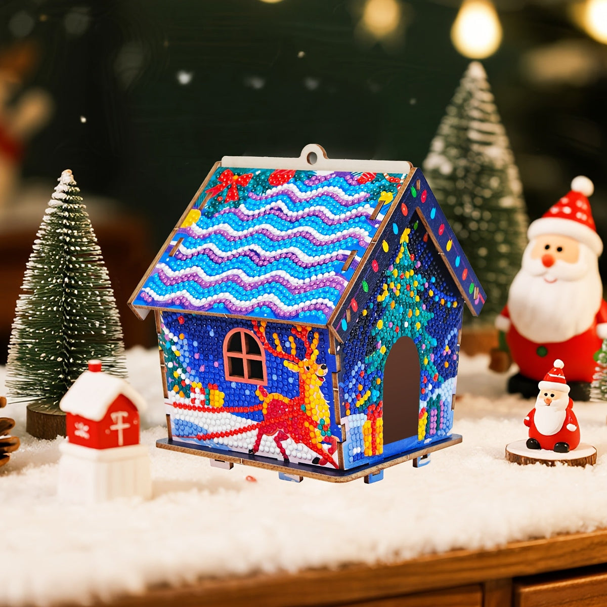 Christmas House | Hanger for the Tree | Diamond Painting