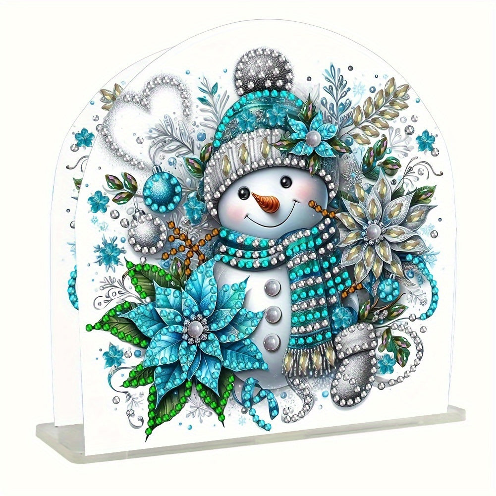 Snowman | Napkin holder | Diamond painting