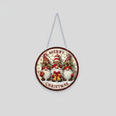 Decorative hanger | Christmas gnomes | Diamond painting