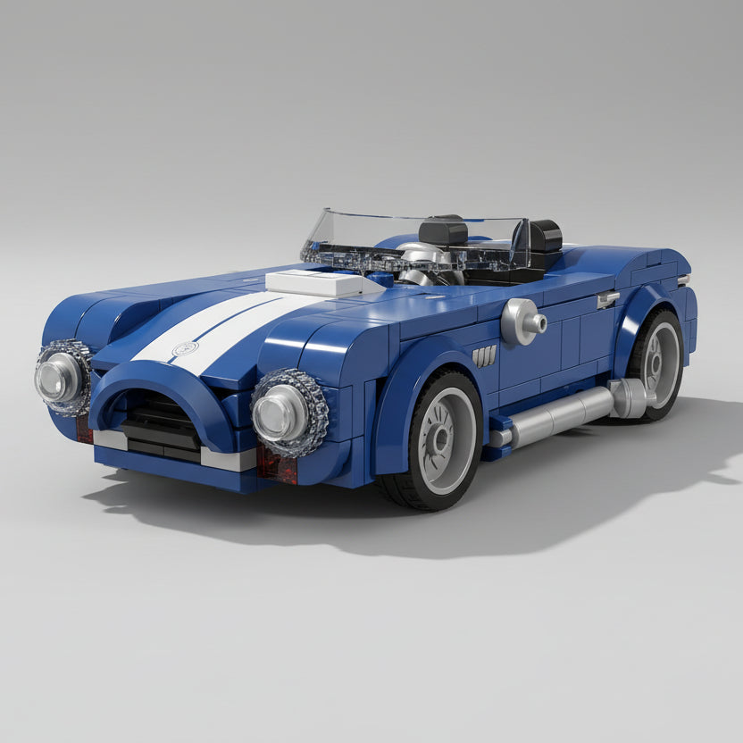 Beautiful blue supercar | Building blocks