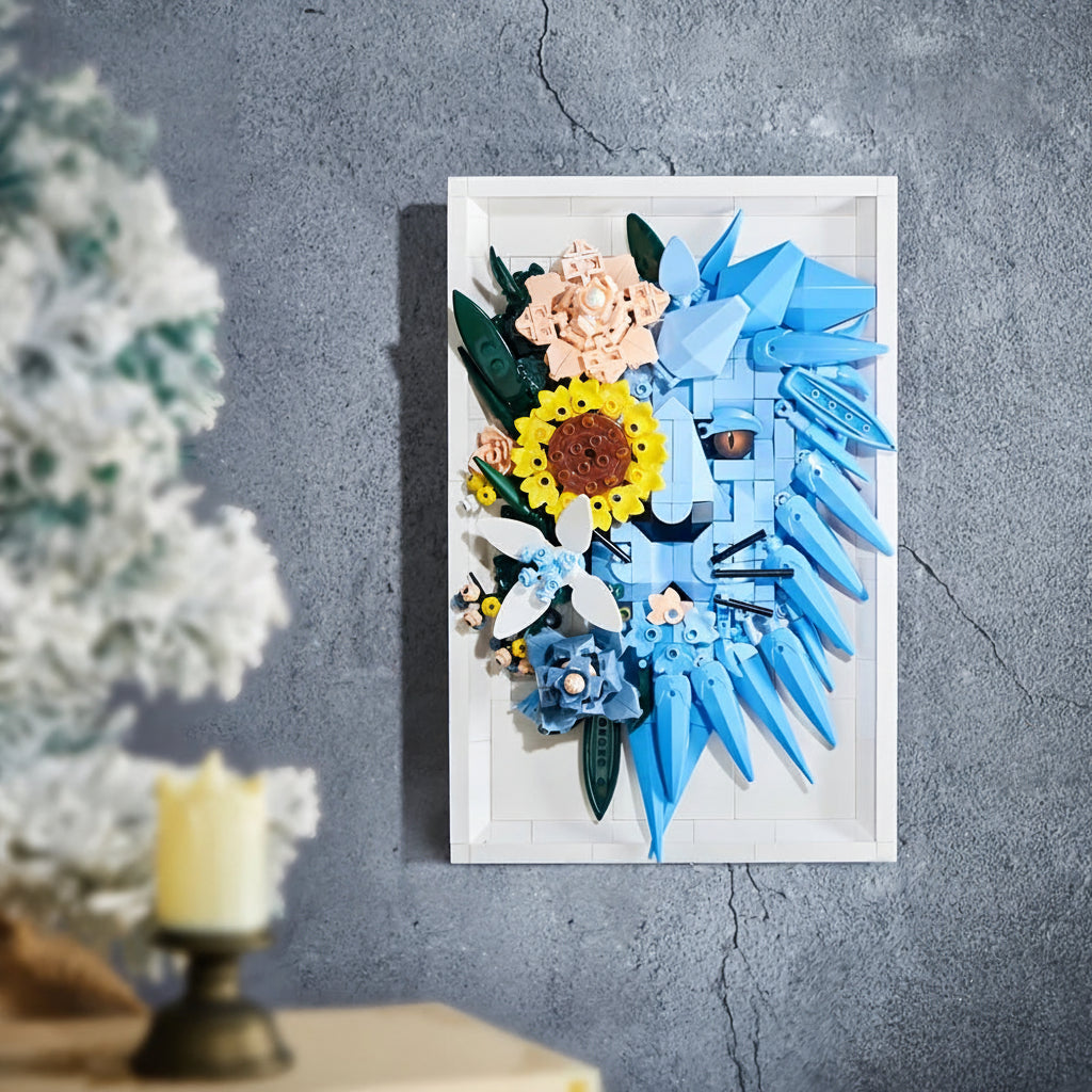 3D Lion Painting | Building blocks