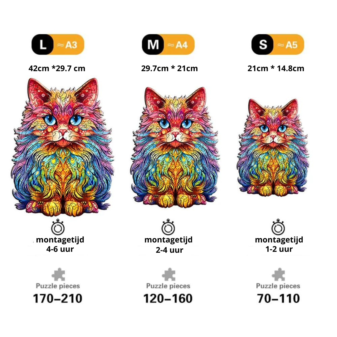 Persian Cat  | Wooden Puzzle