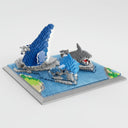 Shark, Dolphin and Whale in the Sea | Building Bricks
