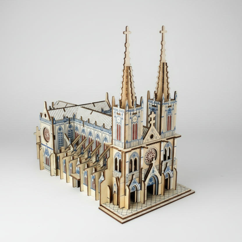 Kathedraal Van Het Heilig Hart Houten Bouwpakketten