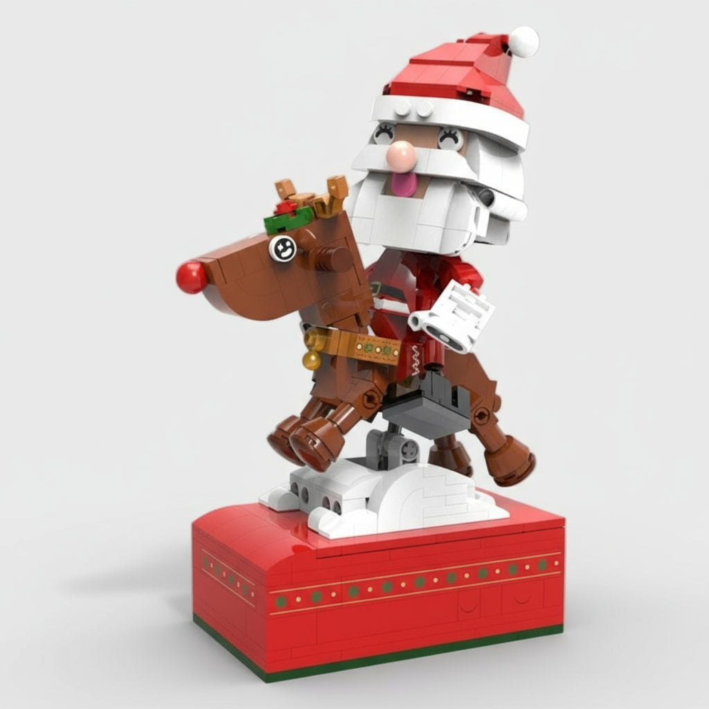 Kerstman Op Rendier