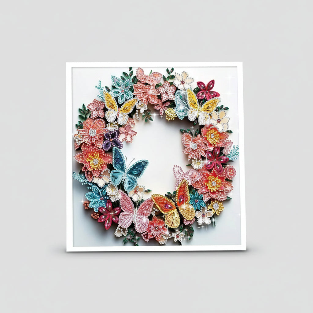 Flower Wreath | Diamond Painting
