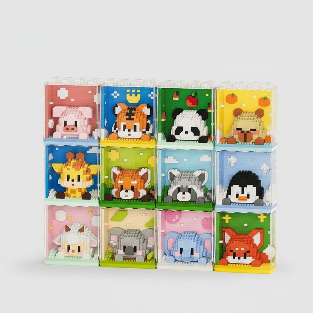 Animals in a Building Block | Building Bricks
