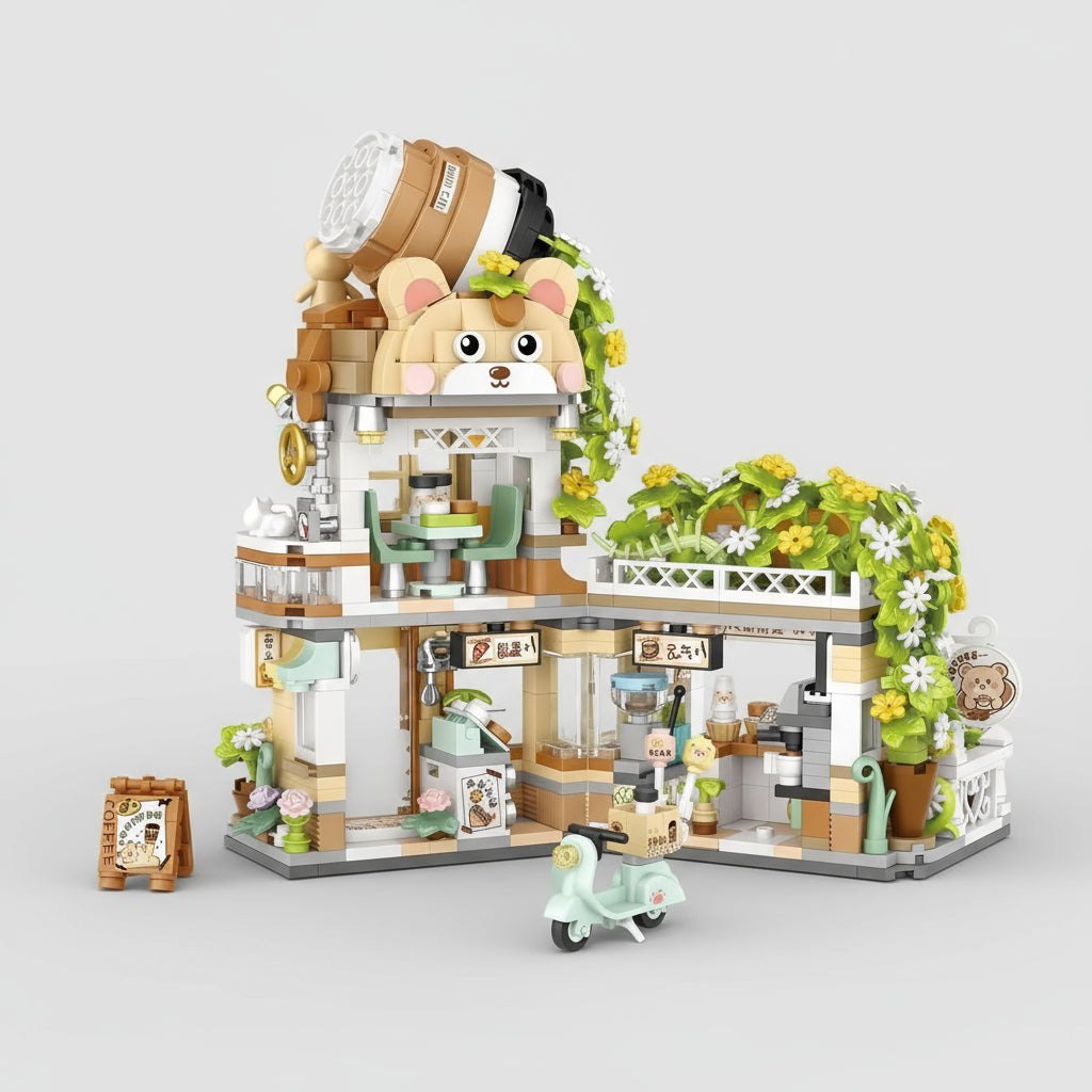 Little bear coffee shop | Building blocks