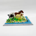 Horse, Cow and Sheep in the Meadow | Building Blocks