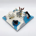 Penguins, Deer and Polar Bear on the Ice | Building Bricks