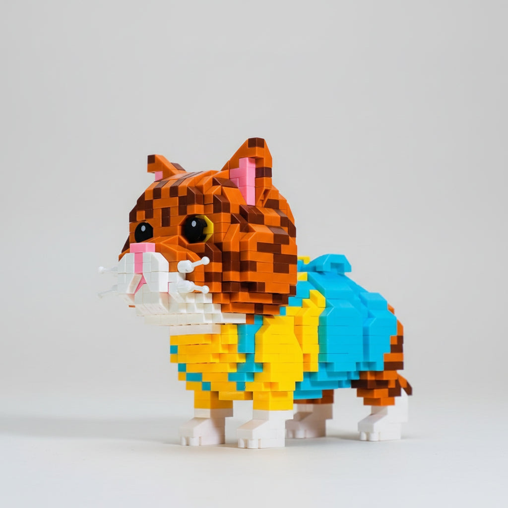 Schattige Kat Bouwblokjes