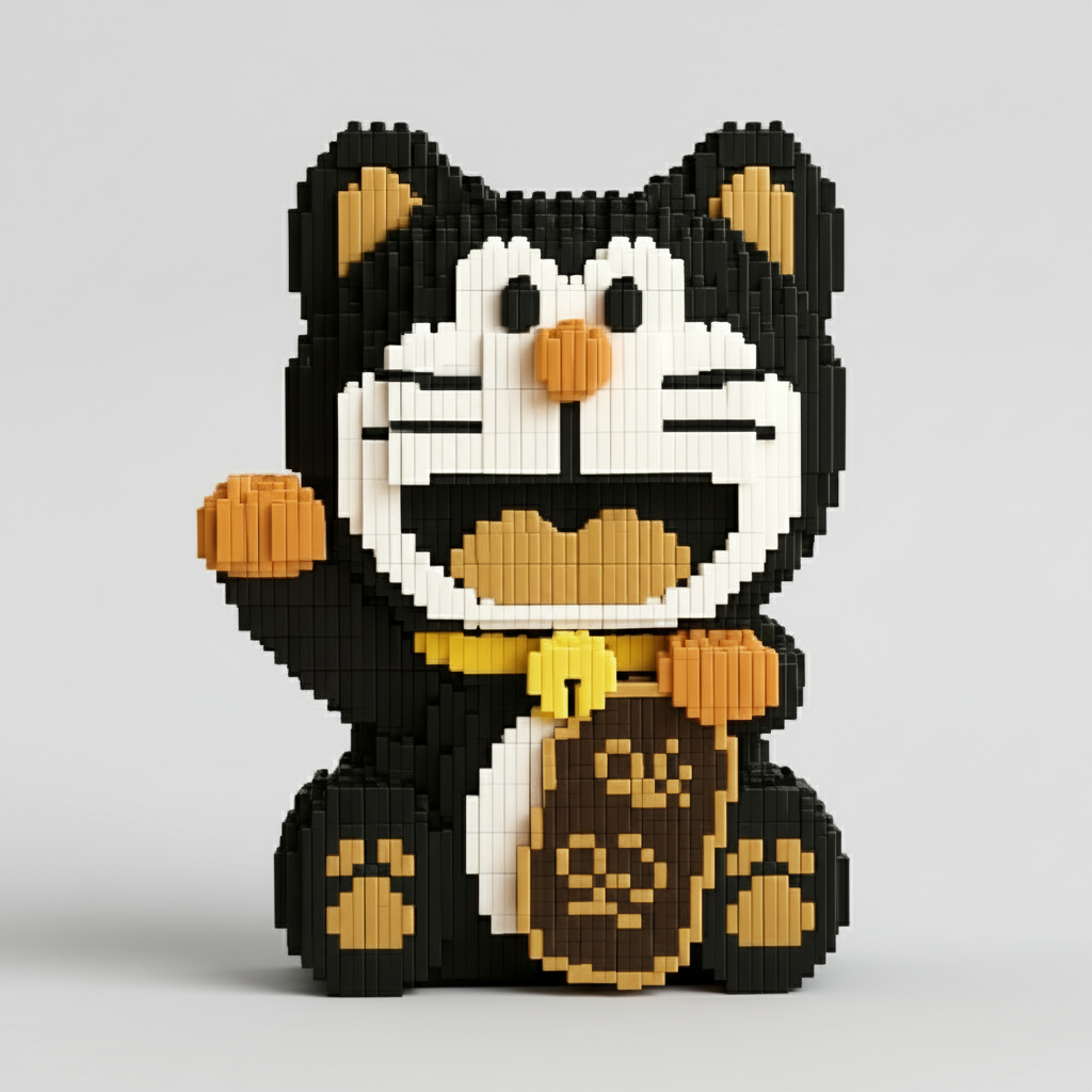 MEGA Waving Cat | Building Blocks
