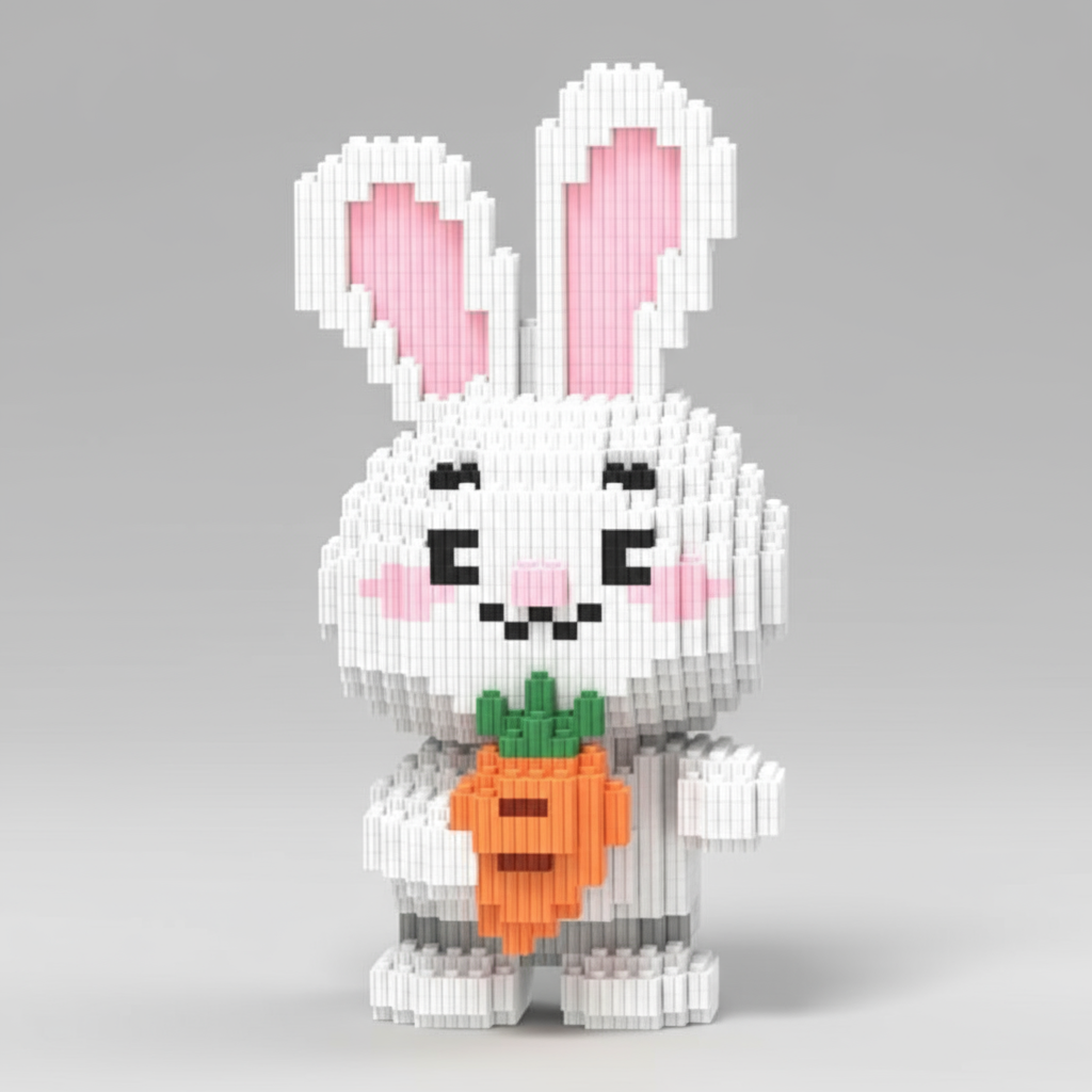 Rabbit with Carrot | Building Blocks
