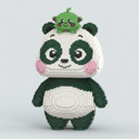 Mega Panda with Little Animal | Building Blocks
