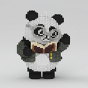 Panda with Book | Building Blocks