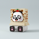 Panda in box phone holder | Building bricks
