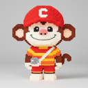 Monkey with Cap | Building Blocks